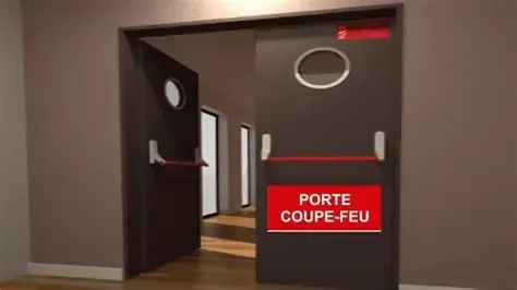 Installation de porte coupe feu dans un ERP de type magasin à Toulon dans le Var